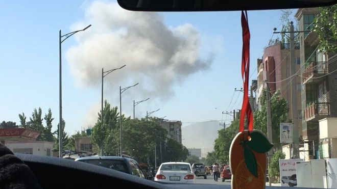 انفجار در نزدیکی دفتر خبرگزاری صداوسیما در کابل + تصویر