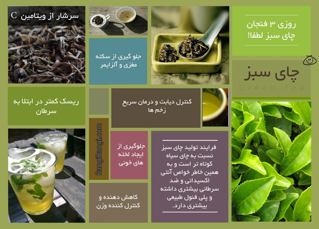 بایدها و نبایدهای استفاده از چای سبز + اینفوگرافیک