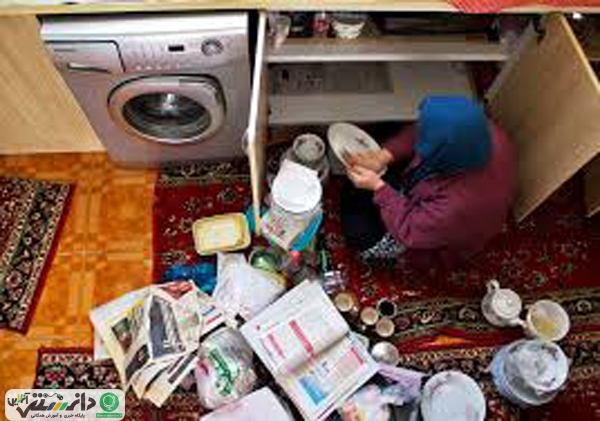 نکات طلایی خانه تکانی + اینفوگرافیک
