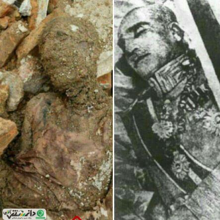 مومیایی منسوب به رضاشاه حین حفاری آسیب دیده است