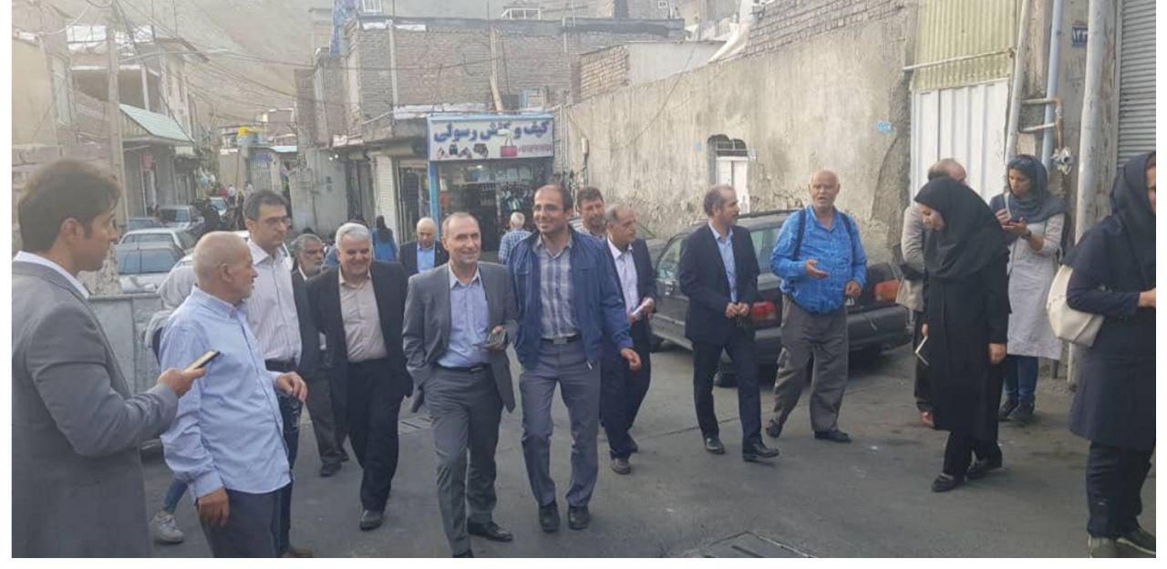 بازدید میدانی معاون شهرسازی شهرداری از محله فرحزاد