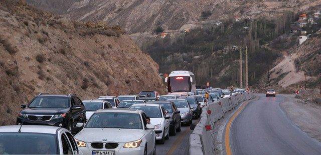 ترافیک در اکثر محورهای مواصلاتی کشور