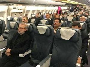 لاریجانی با پرواز عادی به صربستان رفت
