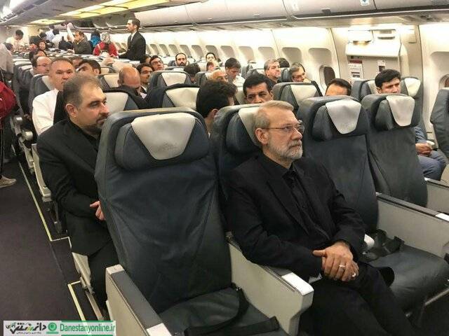 لاریجانی با پرواز عادی به صربستان رفت