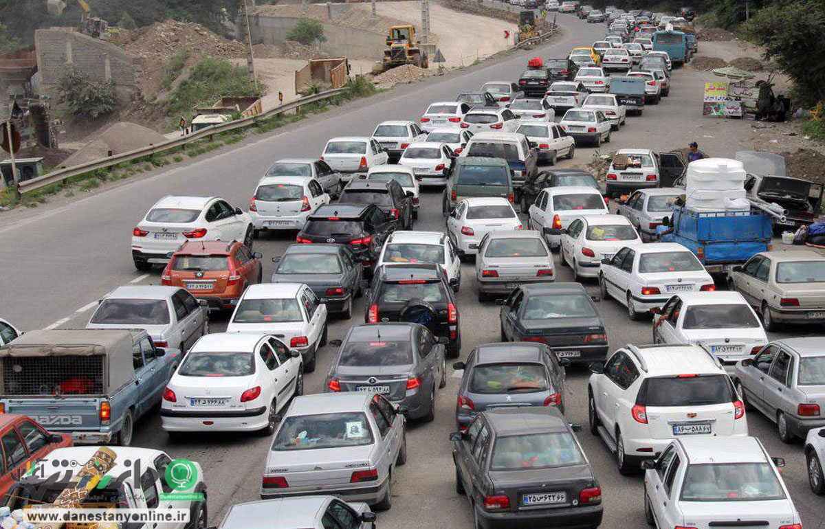 ترافیک در محور کرج – چالوس سنگین است