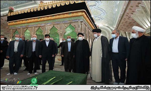 رئیس جمهور و اعضای هیئت دولت سیزدهم آرمان های مطهرامام راحل تجدید میثاق کردند