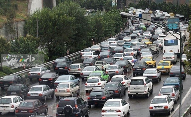 ترافیک در معابر بزرگراهی و اصلی تهران