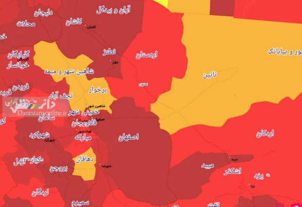 ماجرای قرمز شدن نقشه کرونایی کشور