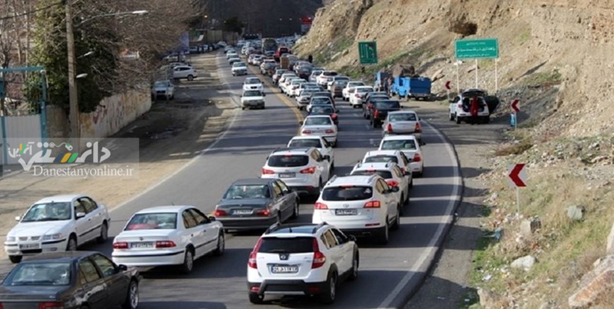 ترافیک سنگین در محور چالوس