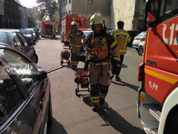 آتش سوزی در ساختمان شماره دو شورای شهر تهران