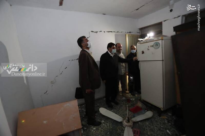 مخبر در بازدید از مناطق زلزله زده استان هرمزگان؛
