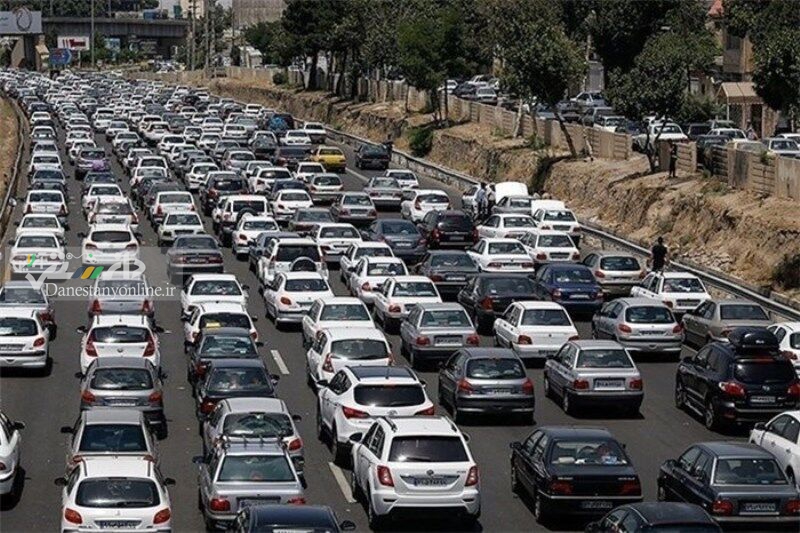 ترافیک سنگین در آزادراه کرج – تهران