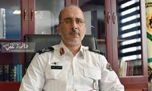 برخورد کامیون با ماشین گشت راهور در بزرگراه بعثت