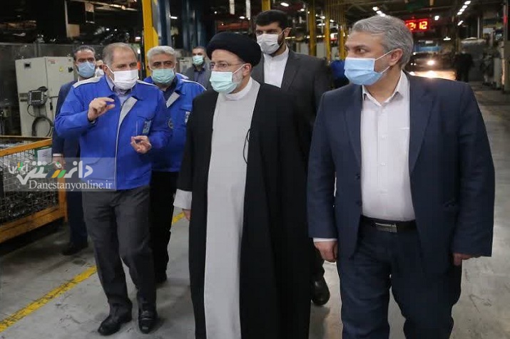 بازدید سرزده رییس جمهوری از ایران خودرو/توقف تولید دو خودروی قدیمی تا پایان ۱۴۰۱