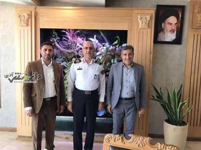 دیدار شهردار منطقه ۲۲ با رئیس راهور تهران