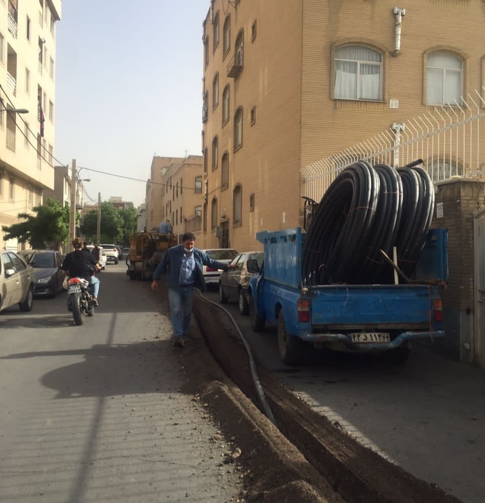 عملیات احیای شبکه آبرسانی در منطقه۱۴