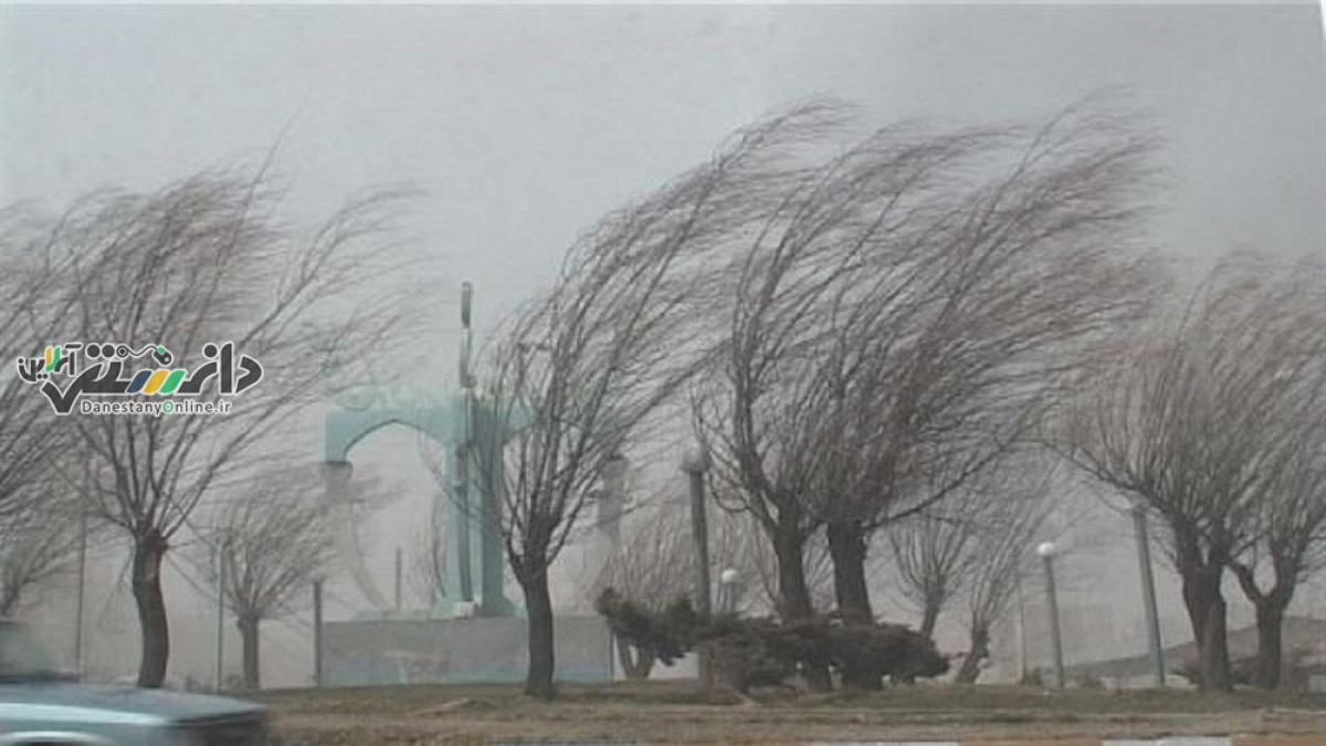 موج-دریای خزر-گردوخاک