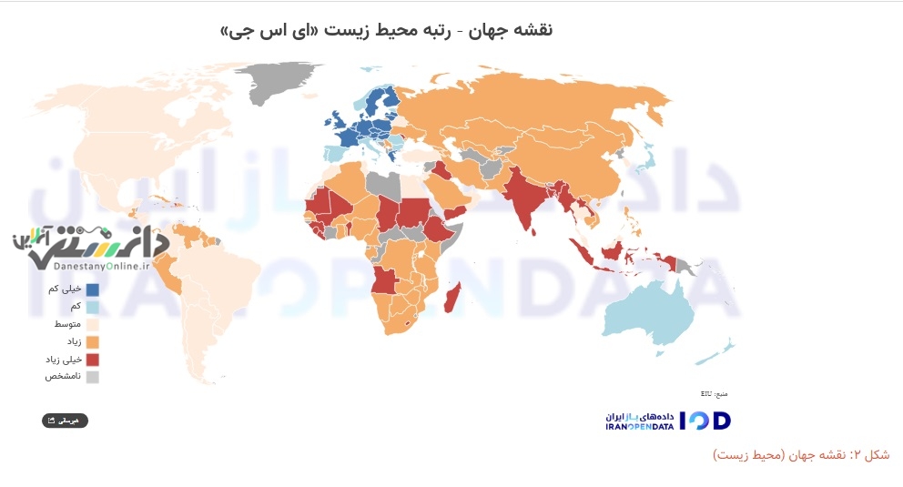 نگاهی به عملکرد ایران در موارد مرتبط با ESG