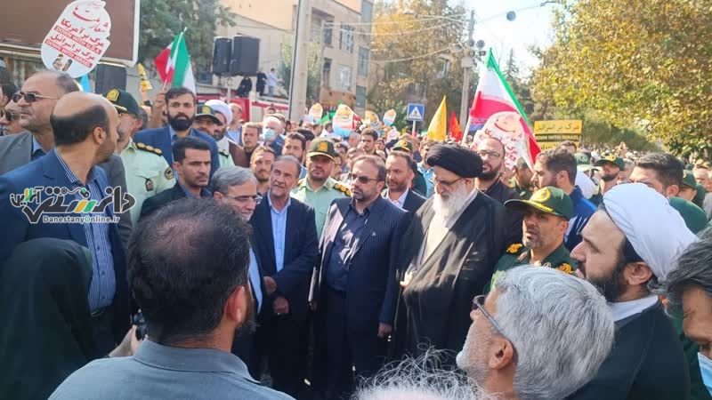 حضور رئیس کل دادگستری و مسئولان قضایی استان البرز در تجمع های مردمی محکومیت جنایات رژیم صهیونیستی در غزه