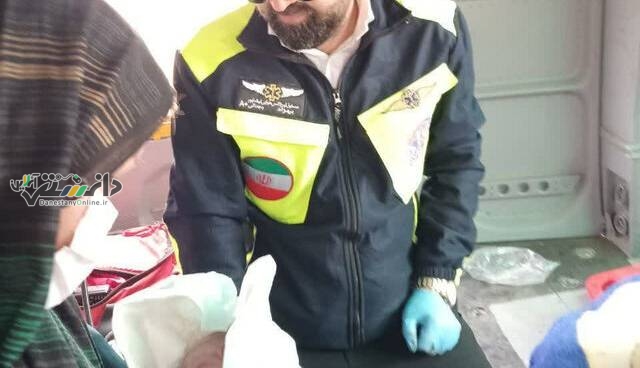 یک نوزاد در بالگرد ارتش متولد شد