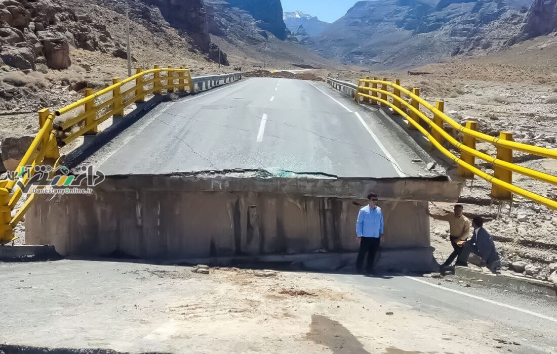 خسارت ۲۰۰ میلیارد ریالی سیل به پل محور مهریز – تنگ چنار