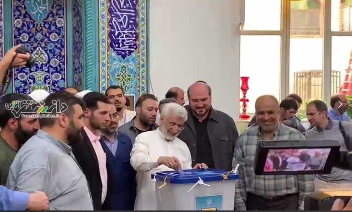 سعید جلیلی رأی خود را به صندوق انداخت