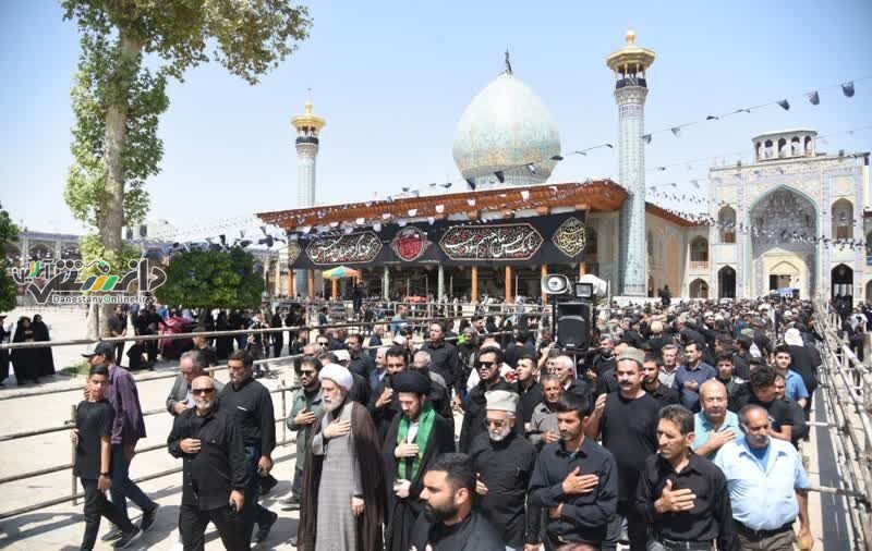 حضور پرشور عزاداران حسینی در حرم شاهچراغ(ع)