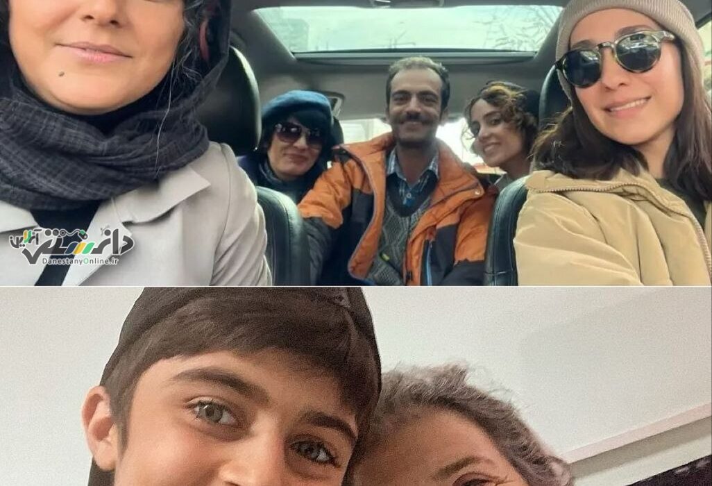 بازیگران در پشت صحنه سریال در انتهای شب