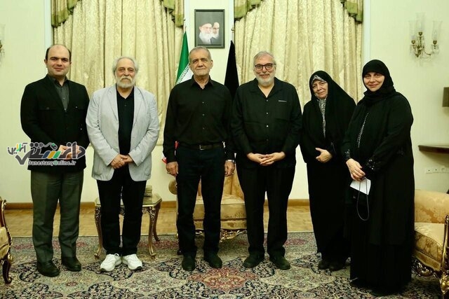 دیدار خانواده امام موسی صدر با پزشکیان