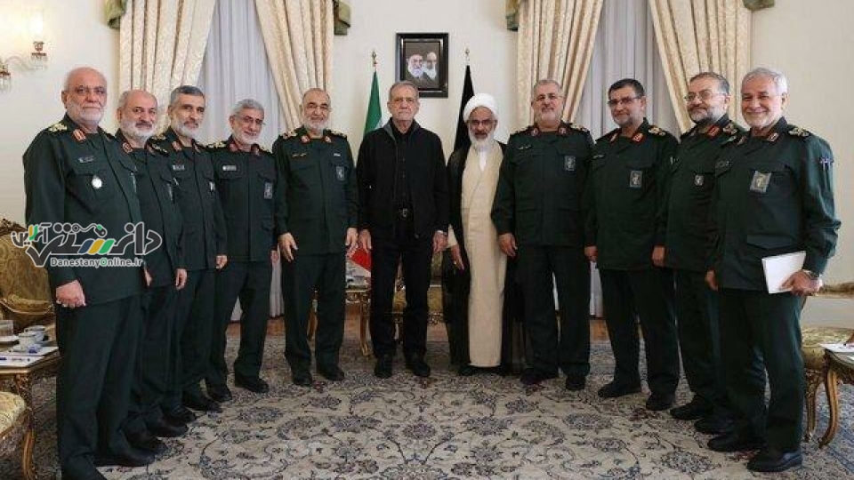 فرماندهان ارشد سپاه با پزشکیان دیدار کردند