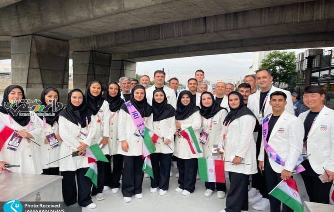 اولین تصویر از کاروان ایران در مراسم افتتاحیه المپیک ۲۰۲۴ پاریس