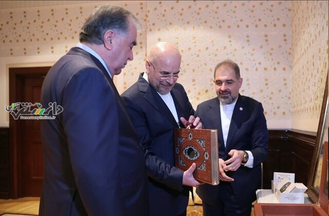 قالیباف به رئیسجمهور تاجیکستان هدیه داد