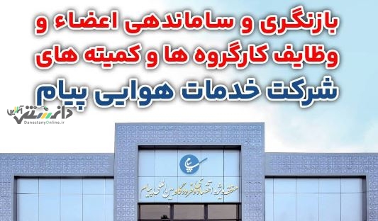 بازنگری و ساماندهی اعضا و وظایف کارگروه ها و کمیته های شرکت خدمات هوایی پیام