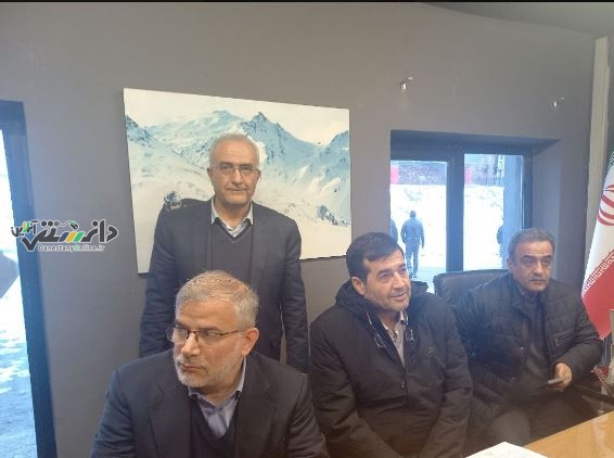 بازدید رییس محترم هیات موتورسواری و اتومبیلرانی از پیست بینالمللی اسکی و هتل دیزین و هتل گاجره در معیت