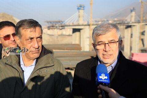 بازدید معاون اجرایی رئیسجمهور از پروژه آزادراه شهید سلیمانی