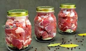 پخت غذای مقوی با گوشت شیشه ای