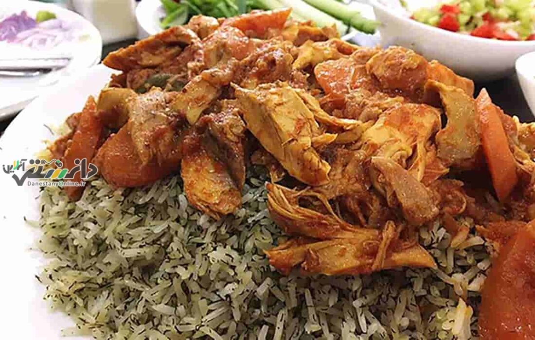 روش تهیه شوید پلو با مرغ