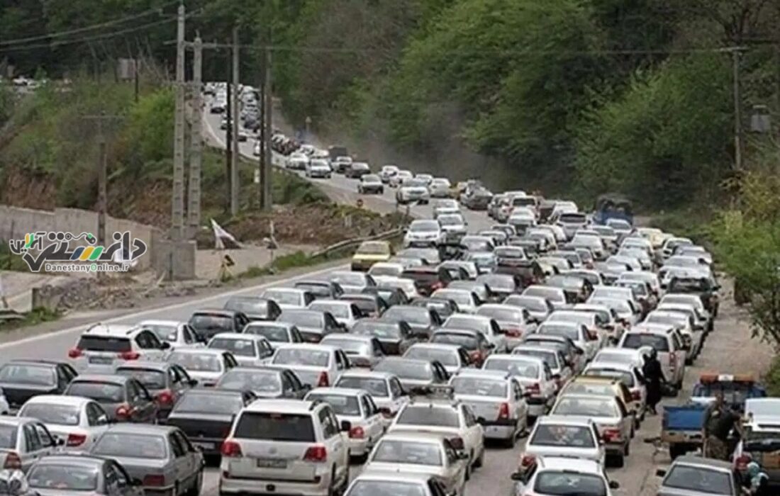 دانستنی اقتصادی\ترافیک در محورهای چالوس و هراز سنگین است