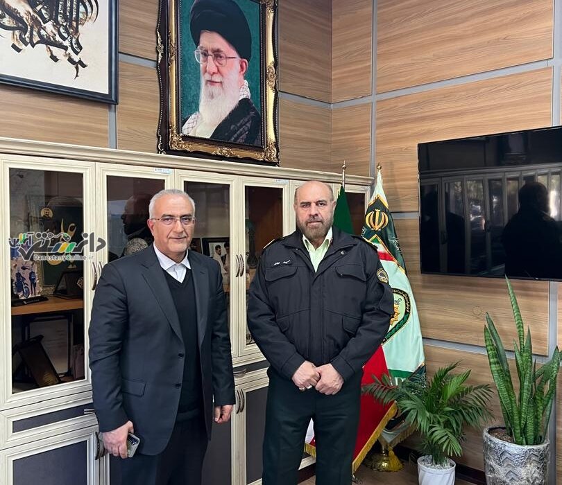 دیدار و مذاکرات معاون گردشگری و سرمایهگذاری ادارهکل، رییس هیات موتورسواری و اتومبیلرانی با سردار هداوند، فرمانده فراجا استان البرز