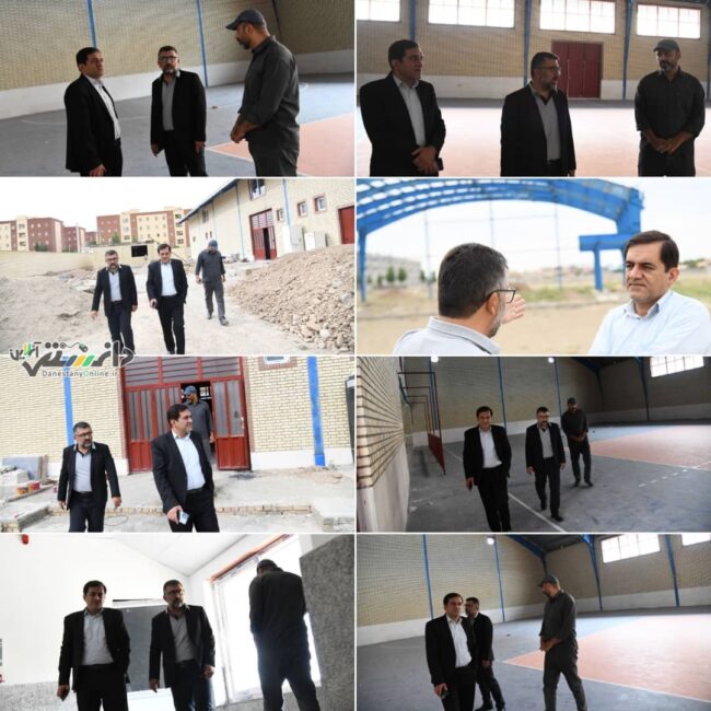 بازدید سرپرست اداره کل ورزش و جوانان استان البرز از اماکن اداره کل از پروژه های ورزشی شهرستان چهارباغ