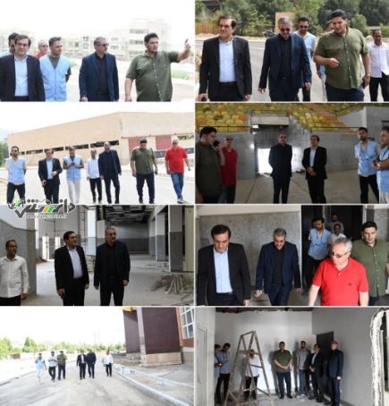 ادامه روند بازدید روزانه از پروژه سالن ۶ هزار نفری