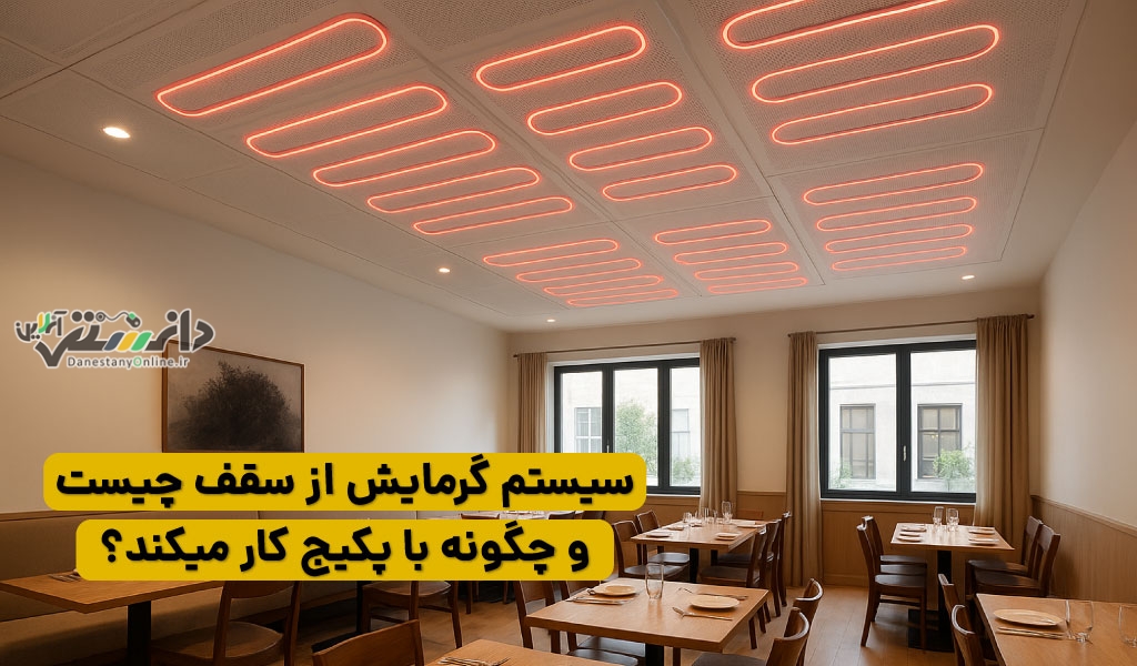 سیستم گرمایش از سقف چیست؟ + طرز کار، انواع، مزایا و معایب