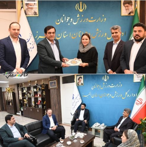 تجلیل سرپرست اداره کل ورزش و جوانان استان البرز از بازیکن تیم ملی پدل بانوان