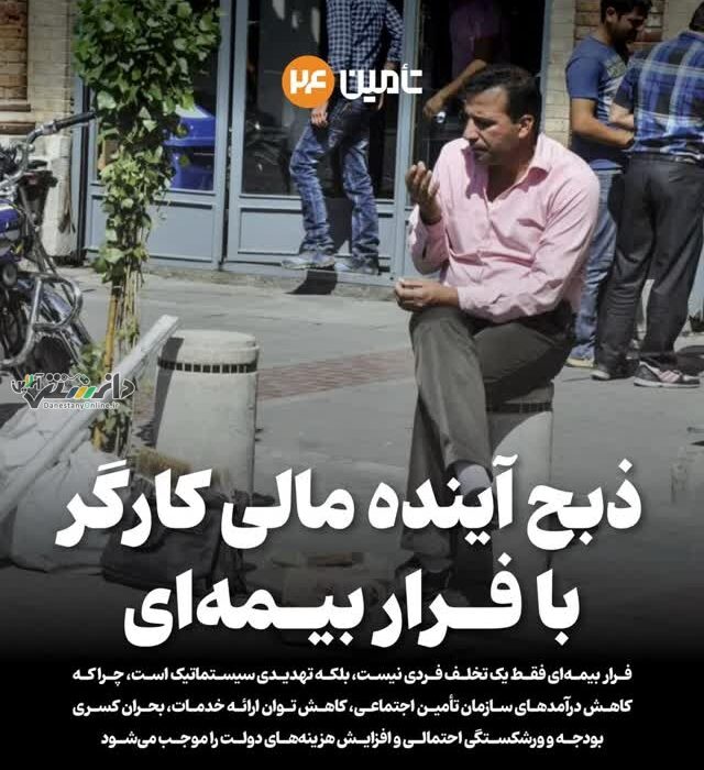 ذبح آینده مالی کارگر با فرار بیمه ای