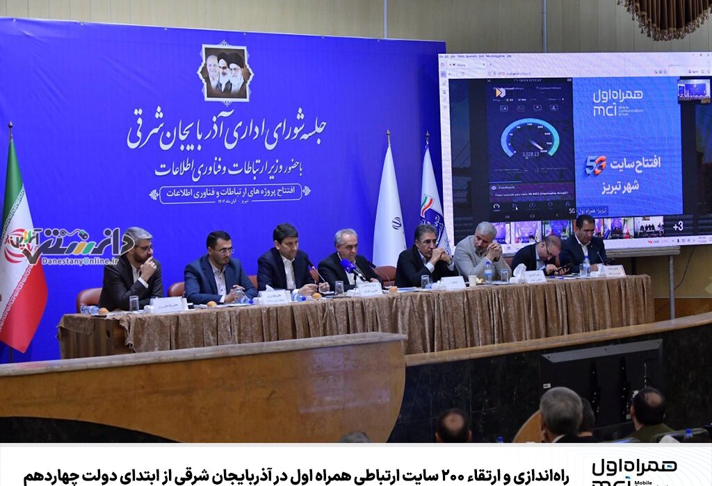 راهاندازی و ارتقاء ۲۰۰ سایت ارتباطی همراه اول در آذربایجان شرقی از ابتدای دولت چهاردهم