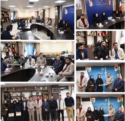 تجلیل سرپرست اداره کل ورزش و جوانان البرز از پدیده و رکورددار شنا کشور