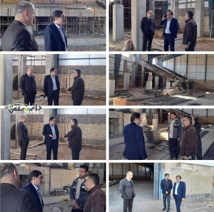بازدید سرپرست اداره کل ورزش و جوانان استان البرز از پروژه سالن ورزشی شهرستان اشتهارد